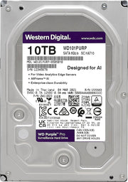 Western Digital 10TB SATA 6 Gb/s, 256 MB Cache, 3.5"  WD Purple Pro Surveillance Internal Hard Drive (Brand New)