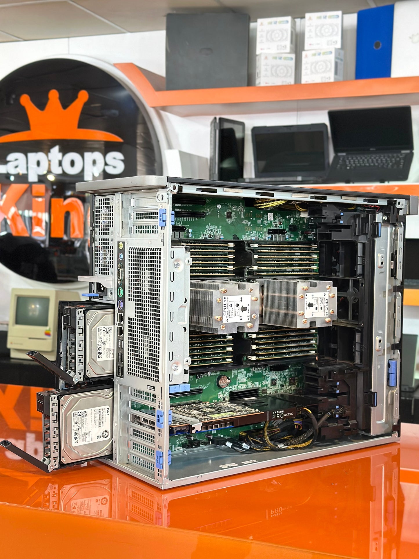 TOWER DELL PRECISION 7920 DUAL CPU XEON NEON GLOD X2 6142 192GB RAM VGA RADEON WX7100 DESKTOP