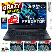 Acer Predator Helios 300 PH315-55-795C Core i7-12700h Rtx 3070 Ti 240hz Qhd Gaming Laptop Offers (Brand New)