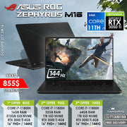 Asus Rog Zephyrus M16 GU603HE-211.ZM16 Core i7-11800h Rtx 3050 Ti 144hz 16” Gaming Laptops (New OB)