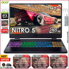 Acer Nitro 5 AN515-46-R7D8 Ryzen 7 6800h Rtx 3070 Ti 165hz Qhd Gaming Laptop Offers (Brand New)