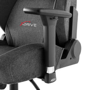 XDRIVE ANKA GREY FABRIC CHAIR (BRAND NEW)