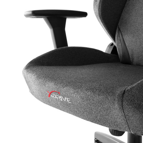 XDRIVE ANKA GREY FABRIC CHAIR (BRAND NEW)