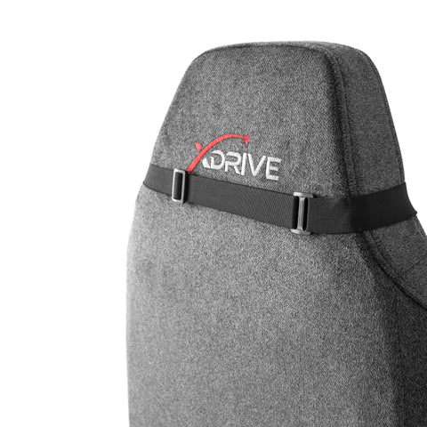 XDRIVE ANKA GREY FABRIC CHAIR (BRAND NEW)