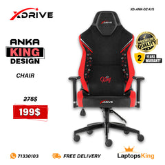 Xdrive Anka XD-ANK-OZ-K/S Red/ Black King Design Chair (Brand New)