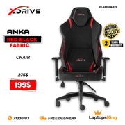 Xdrive Anka XD-ANK-KM-K/S Red/Black Fabric Chair (Brand New)