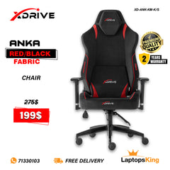Xdrive Anka XD-ANK-KM-K/S Red/Black Fabric Chair (Brand New)