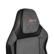 Xdrive Atak XD-ATK-G/S Grey Fabric & Black Leather Chair (Brand New)