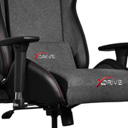 Xdrive Atak XD-ATK-G/S Grey Fabric & Black Leather Chair (Brand New)