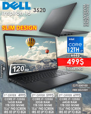 Dell Inspiron 15 3520 Core i7-1255u Iris Xe 15.6" Laptop Offers (BRAND NEW)