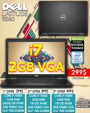 Dell latitude 5580 Core i7 930MX VGA 2GB TO 8GB 15.6” FHD LAPTOP (OPEN BOX WITH WARRANTY)