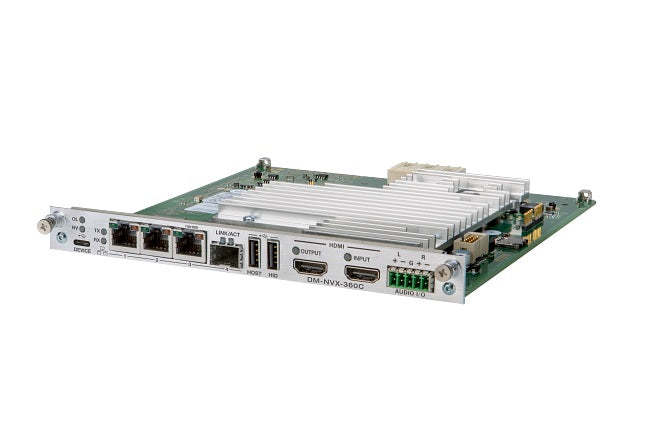 Crestron DM-NVX-360C 4096x2160 750 Mbps Multicast via secure RTSP Encoder/Decoder Card