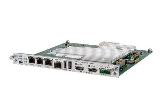 Crestron DM-NVX-360C 4096x2160 750 Mbps Multicast via secure RTSP Encoder/Decoder Card
