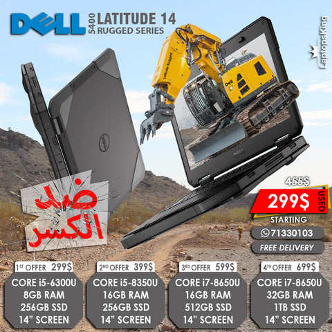 Dell Latitude 14 5400 Rugged Series 14" Laptops (Used Very Clean)