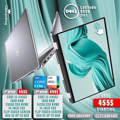 Dell Latitude 9520 Core i5-1145g7 Iris Xe Flip-Touch 15-Inch 2in1 Laptops (New OB)