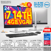 Dell Optiplex 7420 All In One Core i7-14700 Radeon Rx 6500 24” AIO Desktop Computers (Brand New)