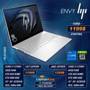Hp Envy 16-H1055 Core i7-13700h Rtx 4060 16" 2k+ Creator Laptops (New OB)