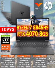 HP VICTUS 16-S1023DX RYZEN 7 8845HS RTX 4070 16.1" FHD 144HZ GAMING LAPTOP (BRAND NEW 1YR WARRANTY)