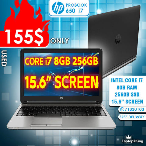 HP ProBook 650 Core i7 15-inch Laptop Offer (Used With Warranty)