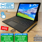 Dell Latitude 5290 2in1 Intel i5 8th Gen Cpu Detachable Touch Laptops (Used Very Clean)