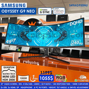 Samsung Odyssey Neo G9 S49AG950NU 49" Quantum Mini-Led Dqhd 240hz 1ms Super Ultra-Wide 1000r Curved Gaming Monitor (New Open Box)