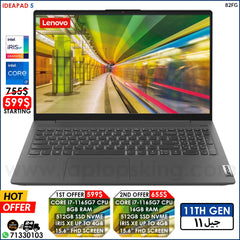 Lenovo Ideapad 5 | 82FG Core i7-1165g7 Iris Xe Laptop Offers (Open Box)