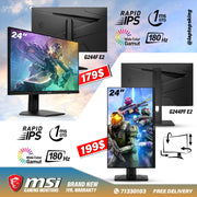 Msi 24" G244 180hz 1ms True Color Gaming Monitors (Brand New)