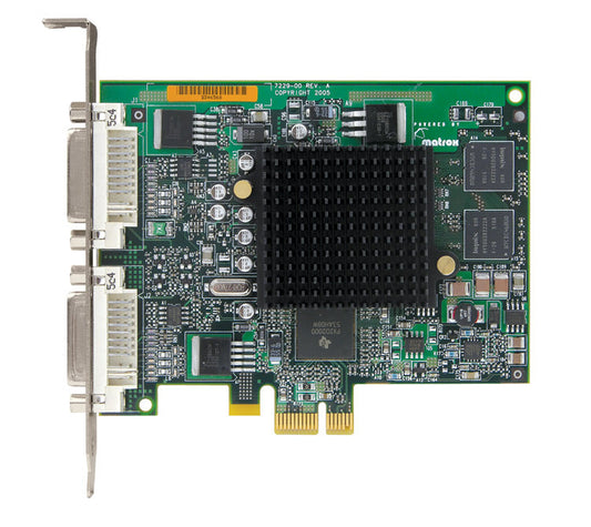 Matrox Millenium G550 G55-MDDE32 PCIE X1 32MB Dual DVI Video Card