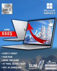 MICROSOFT SURFACE 3 Core i7-1065G7 15” 2K TOUCHSCREEN (OPEN BOX)