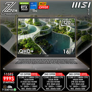 Msi Creator Z16 A11UE SteelSeries Core i7-11800h Rtx 3060 120hz Qhd+ 16" Laptop Offers (New)