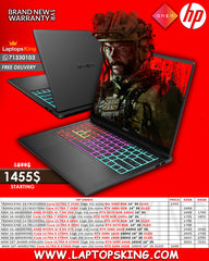 HP OMEN GAMING LAPTOPS COLLECTION (BRAND NEW)