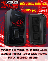 ASUS ROG NUC CORE ULTRA 9 2ARL-HX RTX 5080 MINI DESKTOP (BRAND NEW 1YR WARRANTY)