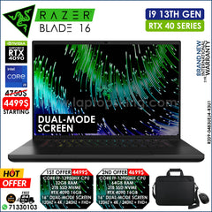 Razer Blade 16 RZ09-0483UEJ4-R3U1 Core i9-13950hx Rtx 4090 Dual-Mode Mini-Led Gaming Laptops (Brand New)