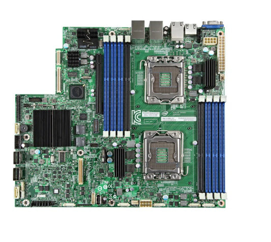 Intel DBS2400EP2 / S2400EP2 Chipset-Intel C600-A Socket-LGA1356 128Gb DDR3-800MHz SSI CEB Server Motherboard