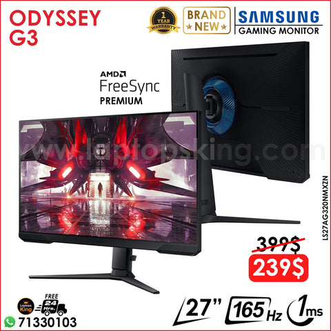 Samsung Odyssey G3 LS27AG320NMXZN 165hz 1ms 27" Fhd Gaming Monitor (Brand New)