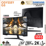 Samsung Odyssey G5 LS32AG550EMXZN 165Hz 2K 1ms HDR10 1000R 32" Curved Gaming Monitor (Brand New)