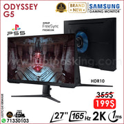 SAMSUNG ODYSSEY G5 LS27CG510EMXUE 27” 2K 165HZ 1MS WIDE SCREEN (BRAND NEW 1YR WARRANTY)