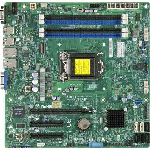 Supermicro X10SLL-F-B Xeon E3-1200 v3 LGA-1150 MicroATX Server Motherboard