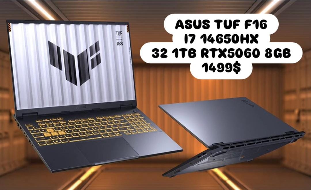 ASUS TUF FX608JMR-F16.I75060 Core™ i7-14650HX RTX 5060 8GB "16"" WUXGA 165HZ"