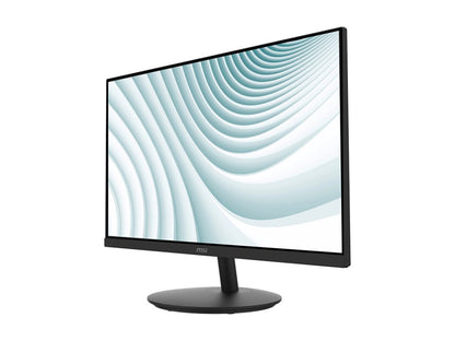 MSI Pro MP242A E2 24" LED Monitor, 120Hz FHD IPS Display, 1ms MPRT, HDR Ready, EyesErgo Technology, Adaptive Sync, Built-in Speakers, HDMI/DP/VGA, VESA Mount, Black - PROMP242AE2 (3 Year Warranty)