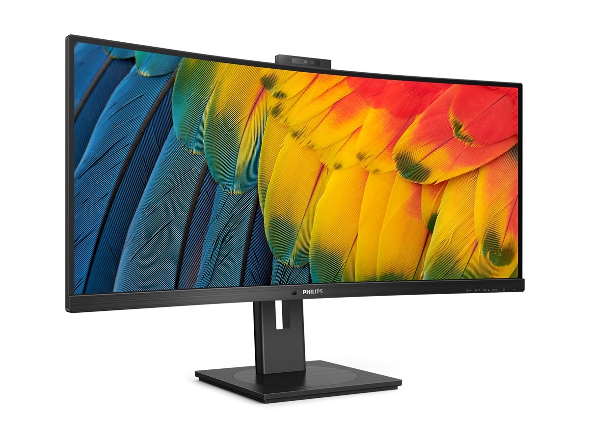 TPV Philips 34" Curved Monitor, LED, WQHD (3440x1440), USB-C, Webcam, 4 Year Adv Warranty (34B1U5600CH)