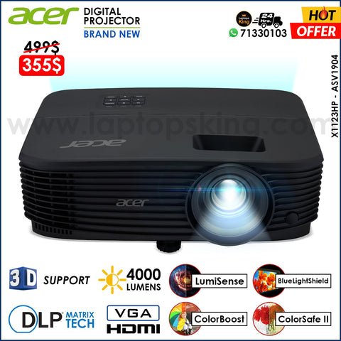 Acer X1123HP - ASV1904 | 4000 Lumens HDMI VGA Digital Projector (Brand New)