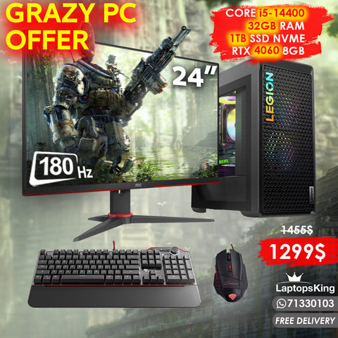 GRAZY PC OFFER MONITOR , DESKTOP , KEYBOARD & MOUSE (BRAND NEW)