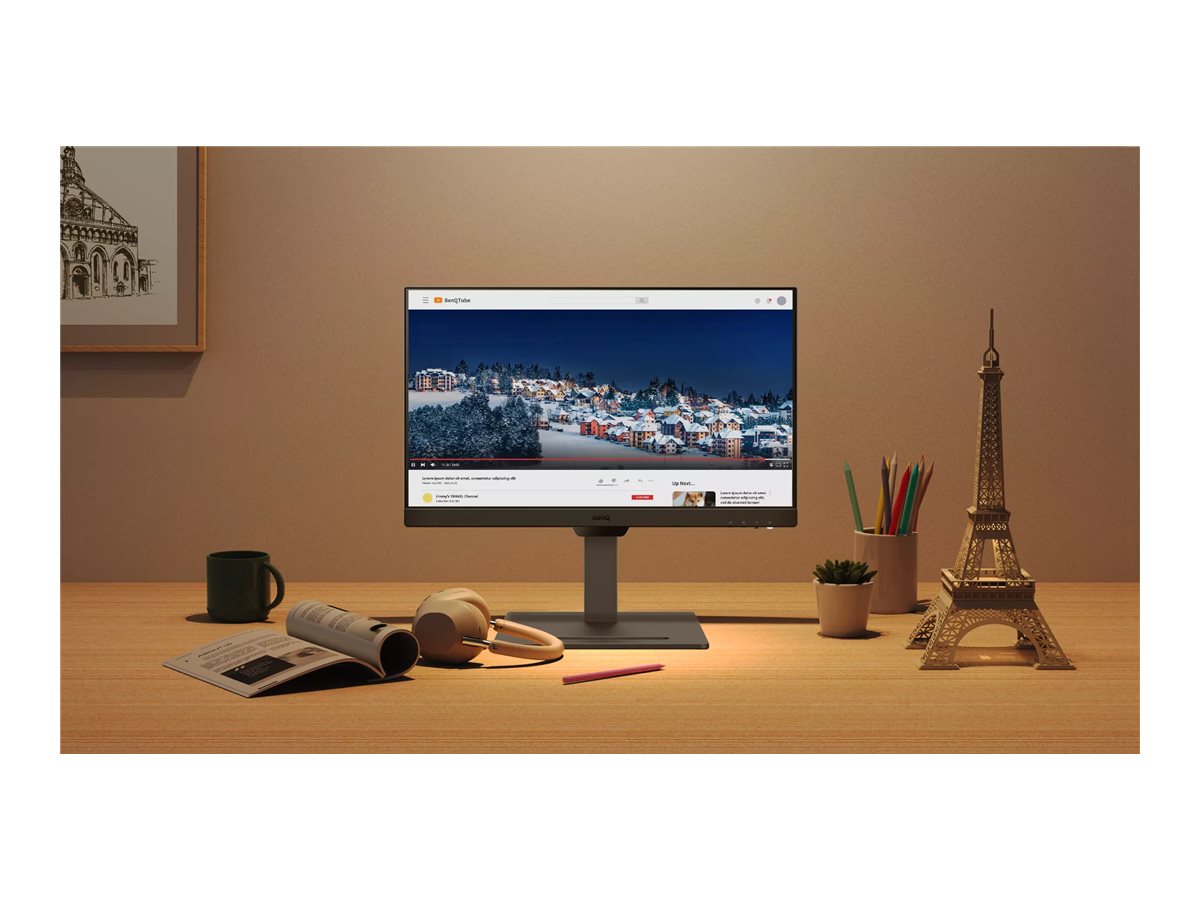 BenQ GW2490T 23.8" Home Office LED Monitor, Full HD IPS, Eye Care Technology, 250 Nit, 5ms GTG, Height/Pivot/Swivel Adjustable, 2 HDMI, DisplayPort, Wall Mountable - GW2490T (1 Year Warranty)
