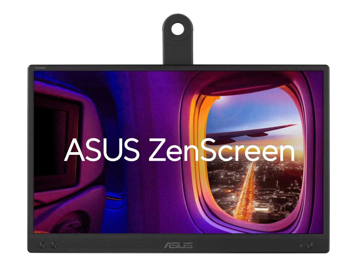 ASUS ZenScreen MB166CR 15.6" Portable LED Monitor, Full HD IPS, USB-C, 178° Wide View, Eye Care, Flicker-Free, Blue Light Filter, 360° Kickstand, Landscape/Portrait - MB166CR (3 Year Warranty)