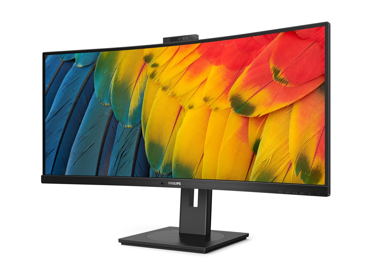TPV Philips 34" Curved Monitor, LED, WQHD (3440x1440), USB-C, Webcam, 4 Year Adv Warranty (34B1U5600CH)