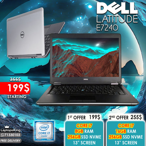 DELL LATITUDE E7240 CORE i7 13" LAPTOP (OPEN BOX)