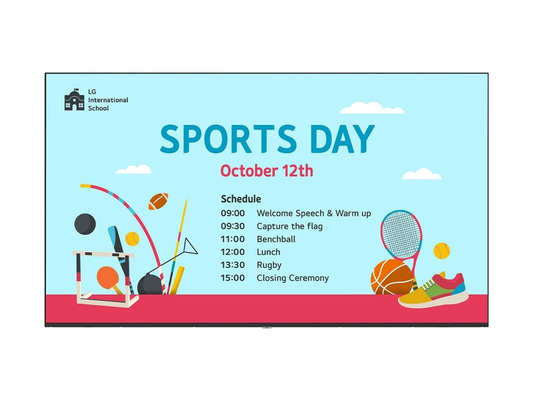 LG 43UM340E0UZ Digital Signage Display, Professional Visuals, Reliable Performance (1 Year Warranty)