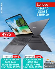 LENOVO IDEAPAD SLIM 3 CORE i5-13420H 15.3” FHD+ SCREEN (BRAND NEW)