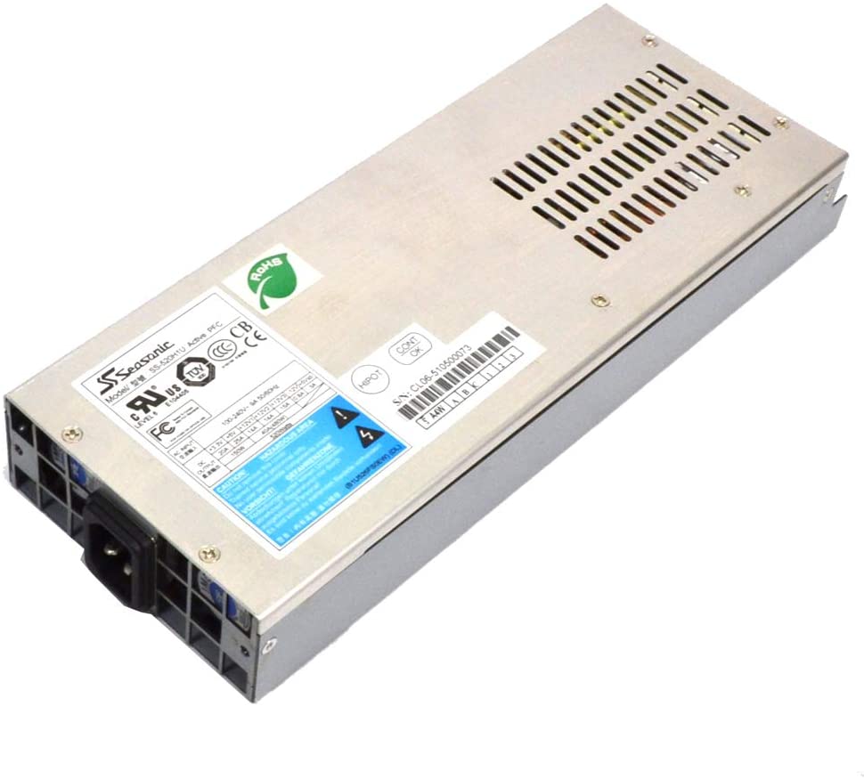 SEASONIC Power Supply 520-watts Industrial 1U Rackmount -Active PFC  SS-520H1U